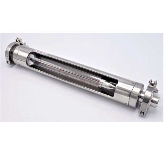 Rotameter (flowmeter) - Stainless steel, CLAMP DN25