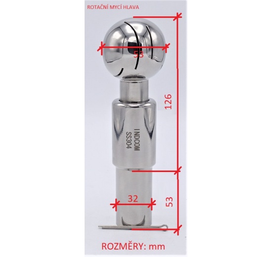 Rotary Cleaning Ball, welded |28.2/32 mm