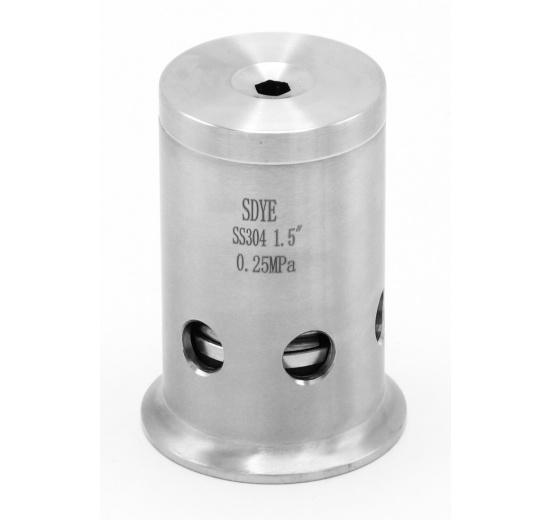 Safety valve 0-2,5 bar_CLAMP connection 50.5 mm