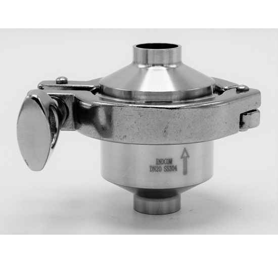 Sanitary stainless steel check valve, welded type S-S DN20