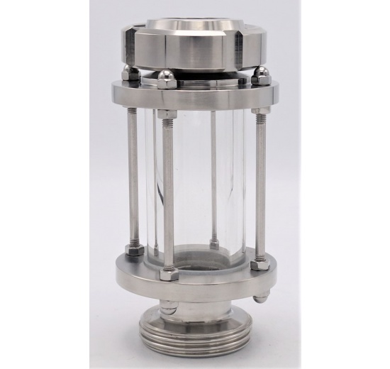 Sight Straight Glass, union-threaded throat K/M-G | DN40