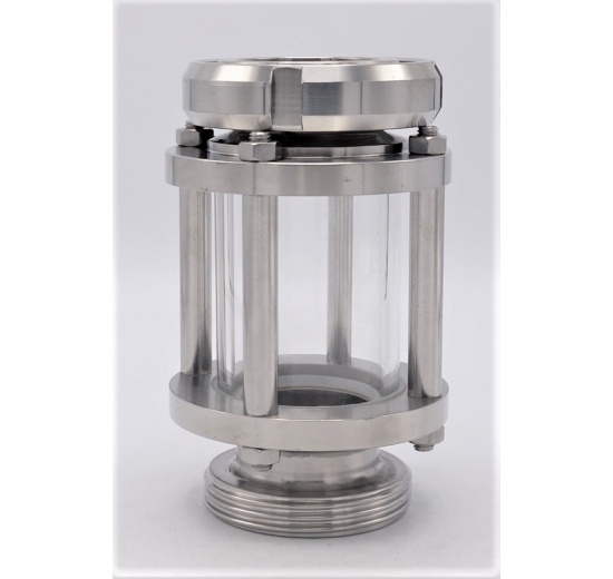 Sight Straight Glass, union-threaded throat K/M-G | DN50