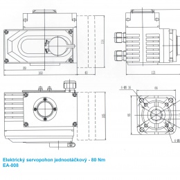 single speed electric motor - dimensions