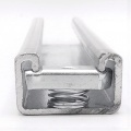 Solid galvanized mounting beam