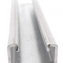Solid galvanized mounting beam