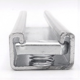 Solid galvanized mounting beam