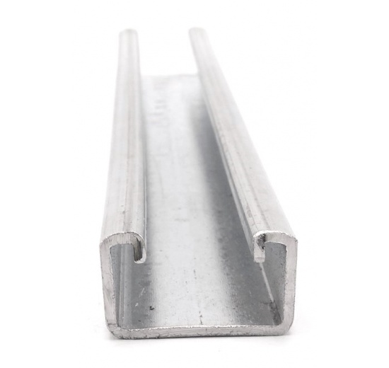 Solid galvanized mounting beam