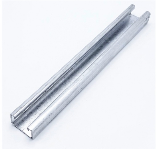Solid galvanized mounting beam