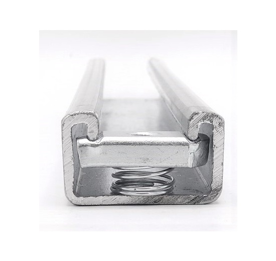 Solid galvanized mounting beam