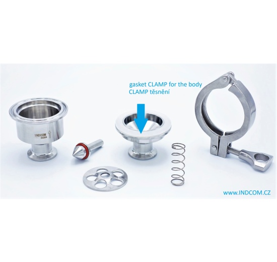 Spare gasket CLAMP for the body of stainless steel check valves welded, CLAMP | DN65