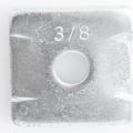 Square washer galvanized, montage and anchor system