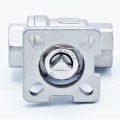 Stainless ball valve, 2- pieced with mounting plate for actuator | 1/2”