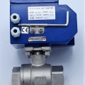 Stainless ball valve, 2- pieced with mounting plate for actuator