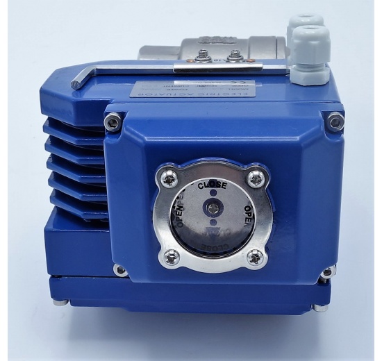 Stainless ball valve, 2- pieced with mounting plate for actuator