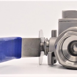 Stainless ball valve, three- way, threaded | 1 1/4”