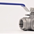 Stainless ball valve, three- way, threaded | 1”