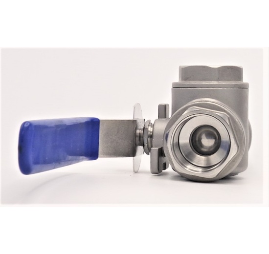 Stainless ball valve, three- way, threaded | 1”