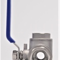 Stainless ball valve, three- way, threaded | 3/4”