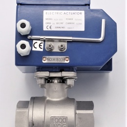 Stainless Steel Ball Valve, Two-pieced With Electric Single-turn Actuator 30 Nm| 1”