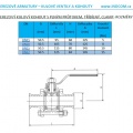 Stainless Steel Ball Valve With Full Bore, Three- pieced, CLAMP