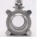 Stainless steel ball valve with full bore, three- pieced, welded |2 1/2"
