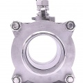 Stainless steel ball valve with full bore, three- pieced, welded | 3"
