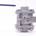 Stainless steel ball valve with full bore, three pieced, welded | DN20 (27x4mm)