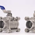Stainless steel ball valve with full bore, three- pieced, welded DN32 (41x4mm)