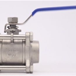 Stainless steel ball valve with full bore, three- pieced, welded | DN32 (41x4mm)