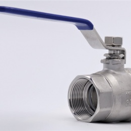 Stainless steel ball valve with full bore, two- piece | 1 1/4"