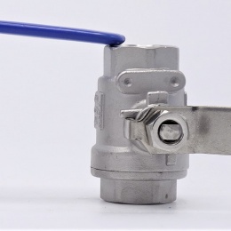 Stainless steel ball valve with full bore, two- piece 1/2”