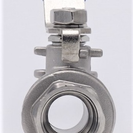 Stainless steel ball valve with full bore, two- piece 1/2”