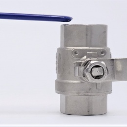 Stainless steel ball valve with full bore, two- piece | 1”