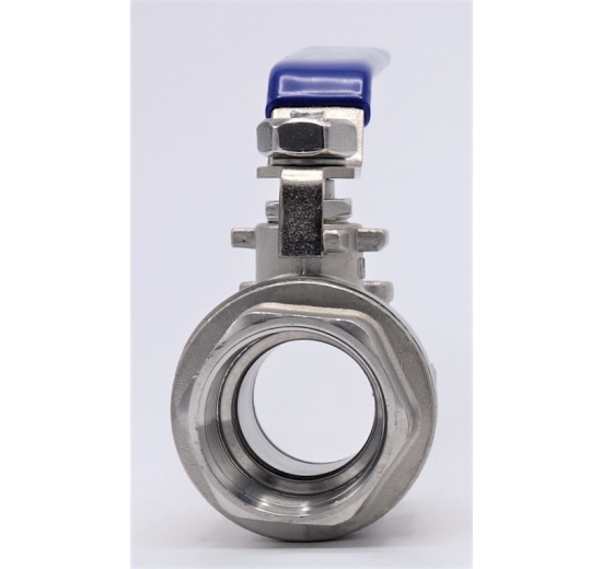 Stainless steel ball valve with full bore, two- piece | 1”