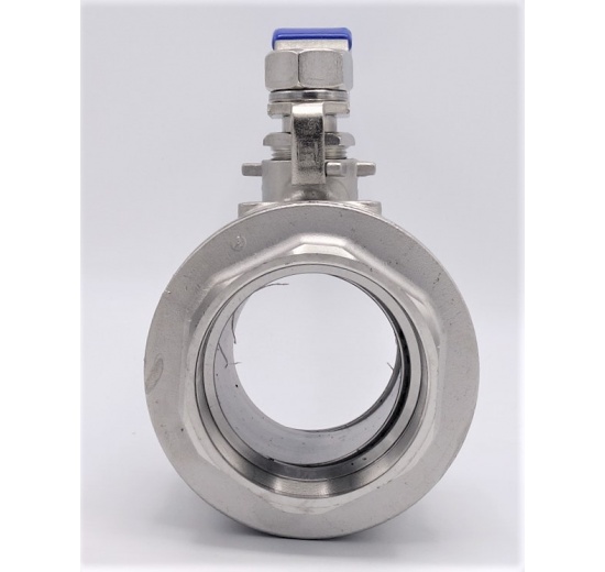 Stainless steel ball valve with full bore, two- piece 2 1/2”