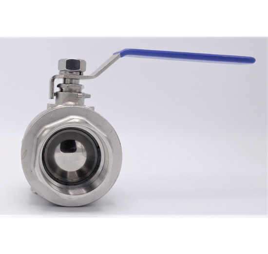Stainless steel ball valve with full bore, two- piece 2 1/2”