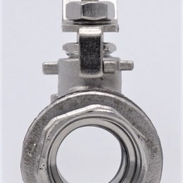 Stainless steel ball valve with full bore, two- piece 3/4”