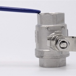 Stainless steel ball valve with full bore, two- piece 3/4”