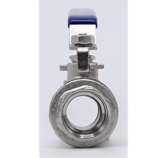 Stainless steel ball valve with full bore, two- piece 3/4”