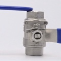 Stainless steel ball valve with full bore, two- piece | 3/8”