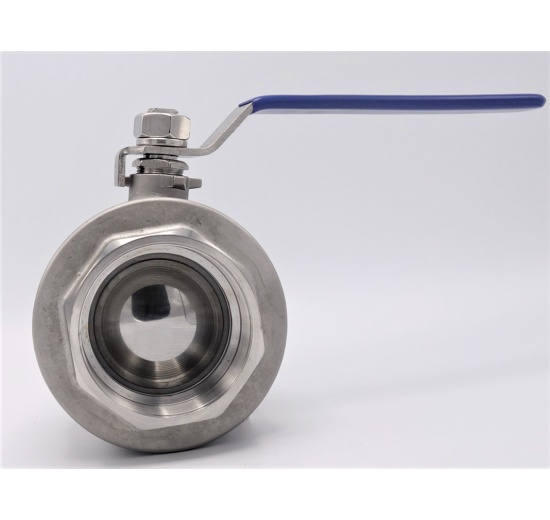 Stainless steel ball valve with full bore, two- piece | 3”