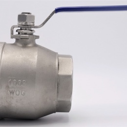 Stainless steel ball valve with full bore, two- piece 4”