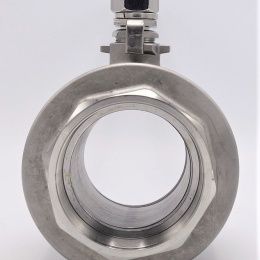 Stainless steel ball valve with full bore, two- piece 4”