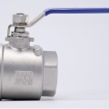 Stainless steel ball valve with full bore, two- piece, threaded, 1 1/2”