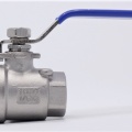 Stainless steel ball valve with full bore, two- piece, threaded, 1/2”