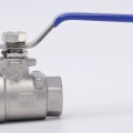Stainless steel ball valve with full bore, two- piece, threaded,  1/4”