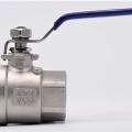 Stainless steel ball valve with full bore, two- piece, threaded, 1”