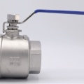 Stainless steel ball valve with full bore, two- piece, threaded, 2 1/2”