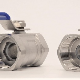 Stainless Steel Ball Valve With Reduced Bore, One-piece, Threaded 1 1/4”