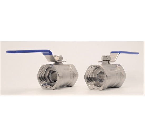 Stainless Steel Ball Valve With Reduced Bore, One-piece, Threaded 1 1/4”